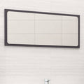Badspiegel Grau 80x1,5x37 cm Holzwerkstoff