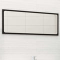 Badspiegel Schwarz 90x1,5x37 cm Holzwerkstoff