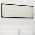 Badspiegel Schwarz 100x1,5x37 cm Holzwerkstoff