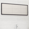 Badspiegel Grau 100x1,5x37 cm Holzwerkstoff