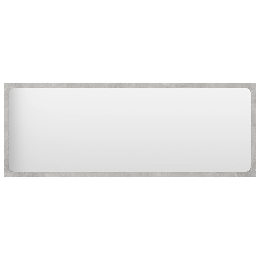 Badspiegel Betongrau 100x1,5x37 cm Holzwerkstoff