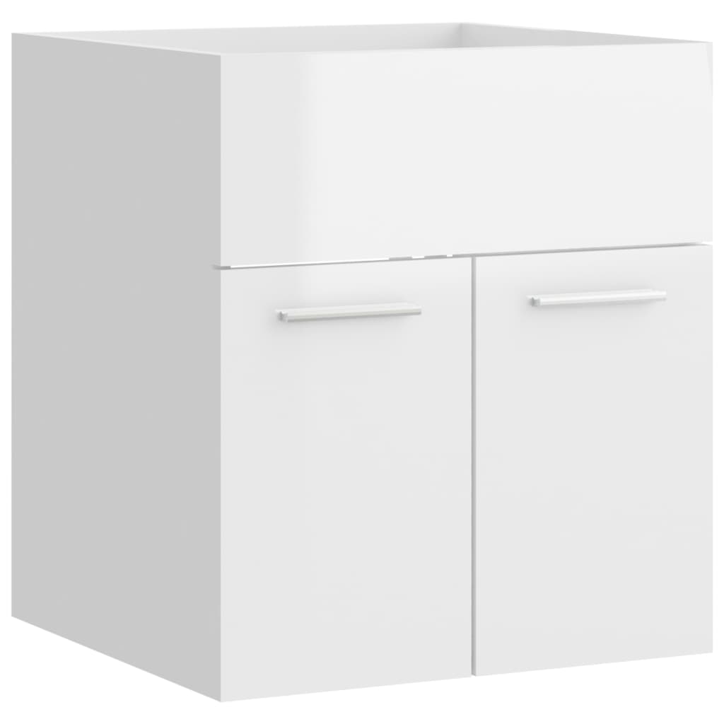 Waschbeckenunterschrank Hochglanz-Weiß 41x38,5x46cm