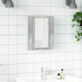 LED-Bad-Spiegelschrank Betongrau 40x12x45 cm Acryl