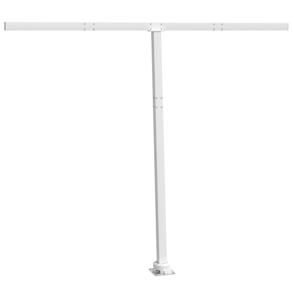 Stützen für Markisen Weiß 300x245 cm Eisen