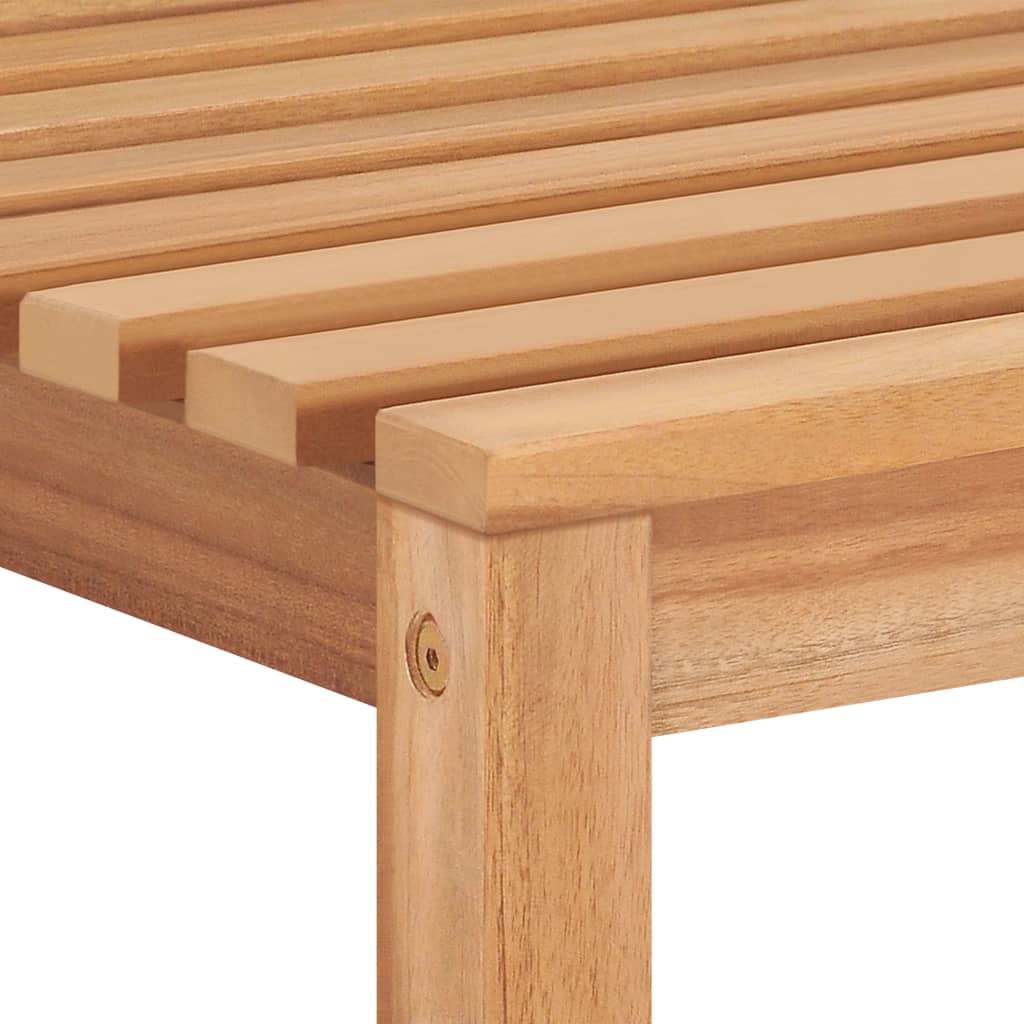 5-teiliges Garten-Ess-Set 80 x 80 cm Massivholz Teak