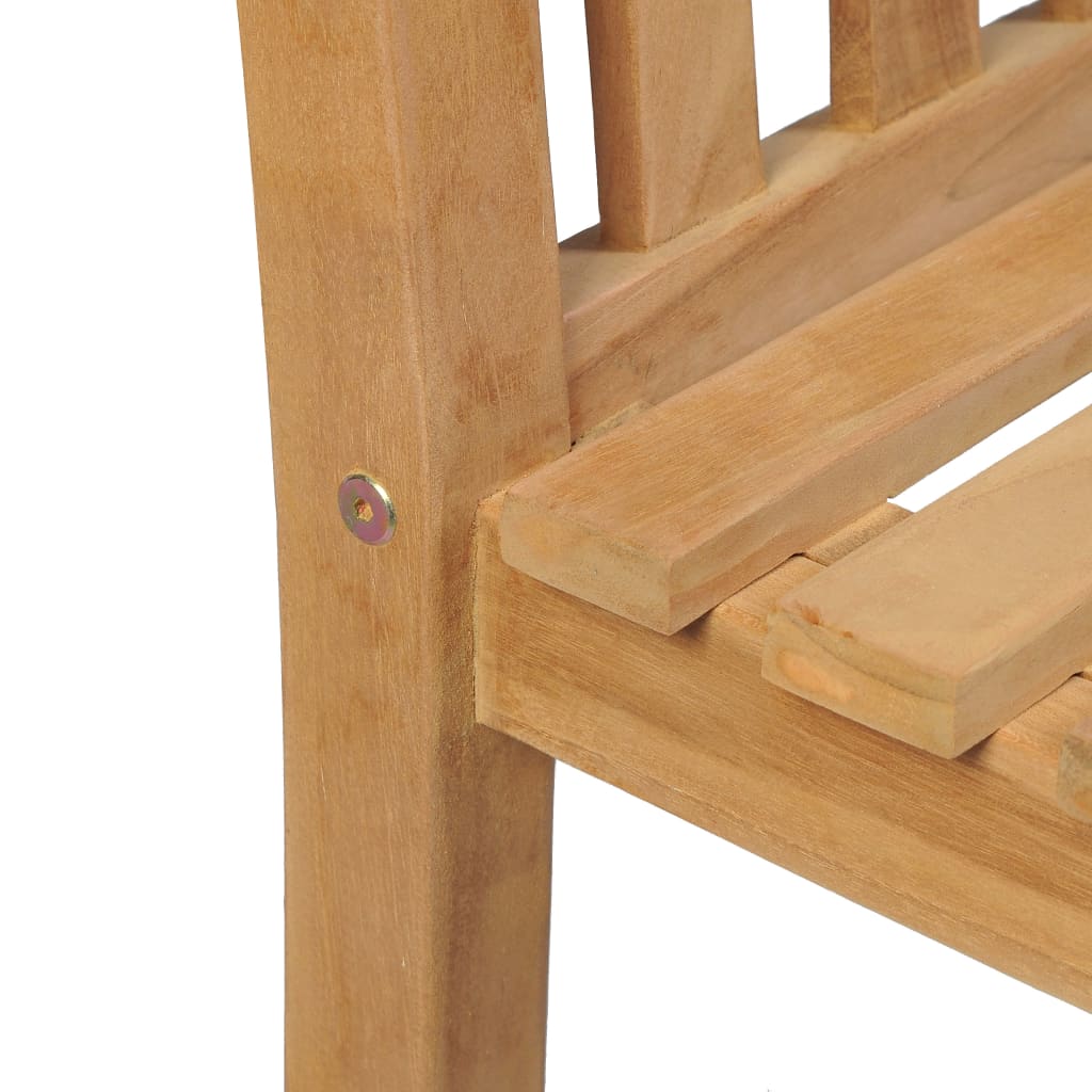 3-teiliges Garten-Ess-Set 80 x 80 cm Massivholz Teak
