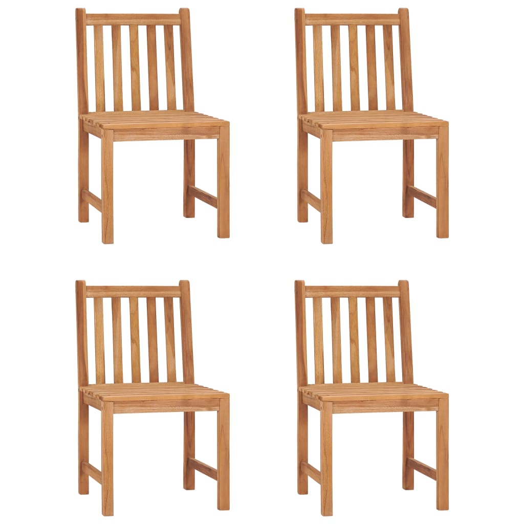 5-teiliges Garten-Ess-Set 140 x 80 cm Massivholz Teak