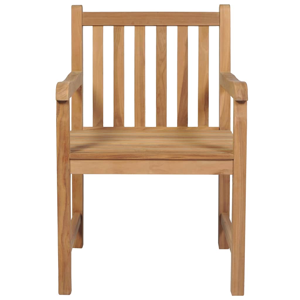 7-teiliges Garten-Ess-Set 140 x 80 cm Massivholz Teak
