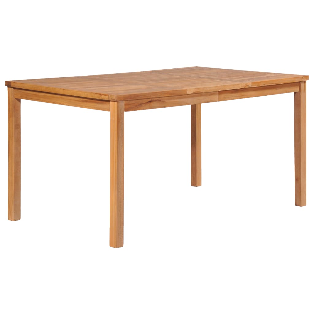 5-teiliges Garten-Ess-Set 150 x 90 cm Massivholz Teak
