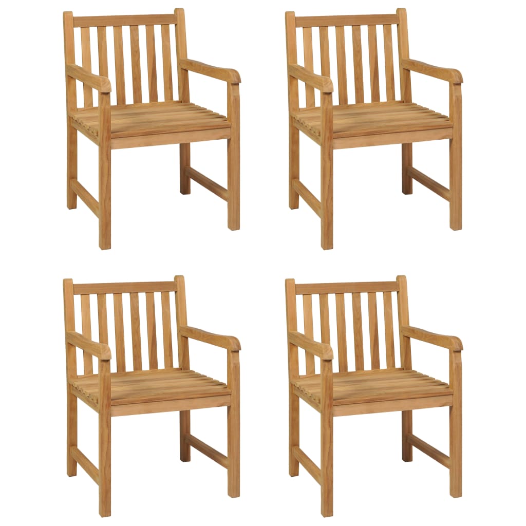 5-teiliges Garten-Ess-Set 150 x 90 cm Massivholz Teak