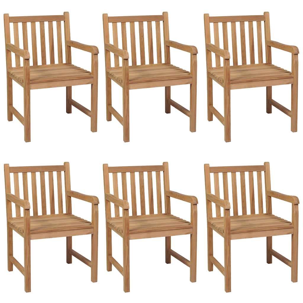 7-teiliges Garten-Ess-Set 150 x 90 cm Massivholz Teak