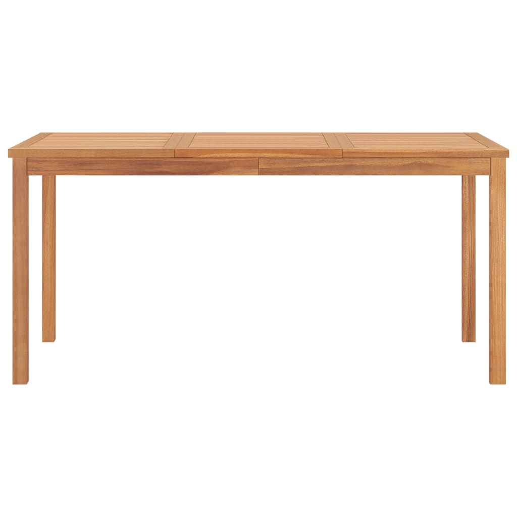 7-teiliges Garten-Ess-Set 160 x 80 cm Massivholz Teak