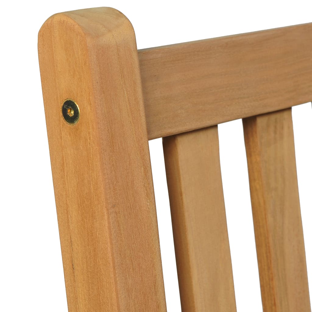 5-teiliges Garten-Ess-Set 160 x 80 cm Massivholz Teak