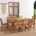 9-teiliges Garten-Ess-Set 180 x 90 cm Massivholz Teak