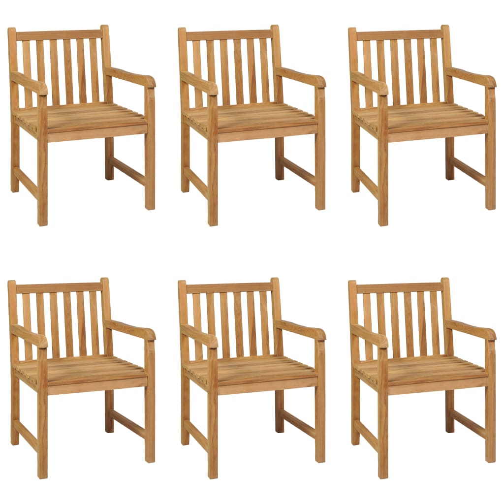 7-teiliges Garten-Ess-Set 180 x 90 cm Massivholz Teak