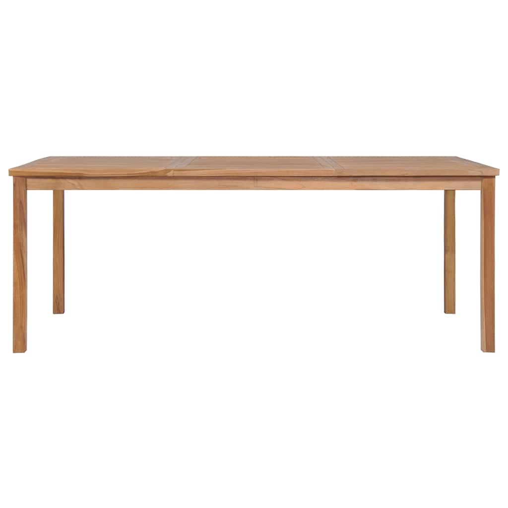 7-teiliges Garten-Ess-Set 200 x 100 cm Massivholz Teak
