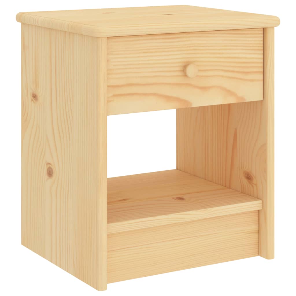 Nachttisch Natur 35x30x40 cm Massivholz Kiefer