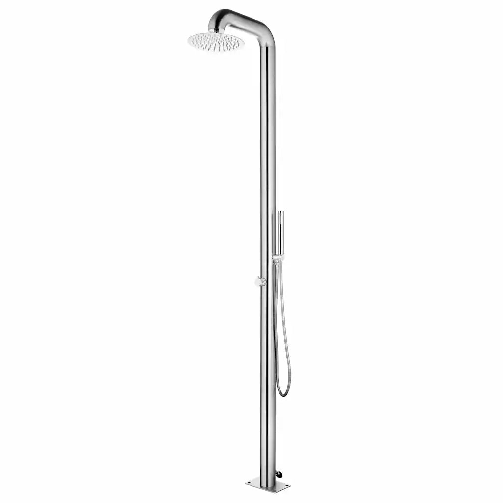 Gartendusche 225 cm aus Edelstahl 304 mit Handbrause
