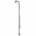 Gartendusche 225 cm aus Edelstahl 304 mit Handbrause