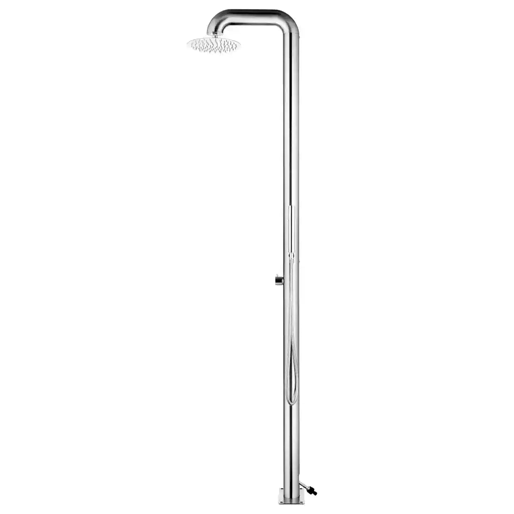 Gartendusche 225 cm aus Edelstahl 304 mit Handbrause