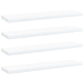 Bücherregal-Bretter 4 Stk. Weiß 40x10x1,5 cm Holzwerkstoff