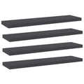 Bücherregal-Bretter 4 Stk. Grau 40x10x1,5 cm Holzwerkstoff
