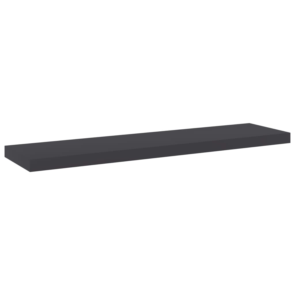 Bücherregal-Bretter 4 Stk. Grau 40x10x1,5 cm Holzwerkstoff