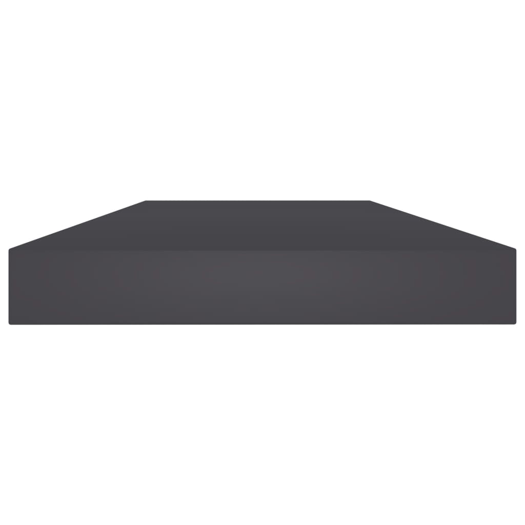 Bücherregal-Bretter 4 Stk. Grau 40x10x1,5 cm Holzwerkstoff
