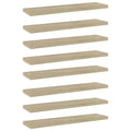 Bücherregal-Bretter 8 Stk. Sonoma-Eiche 40x10x1,5 cm