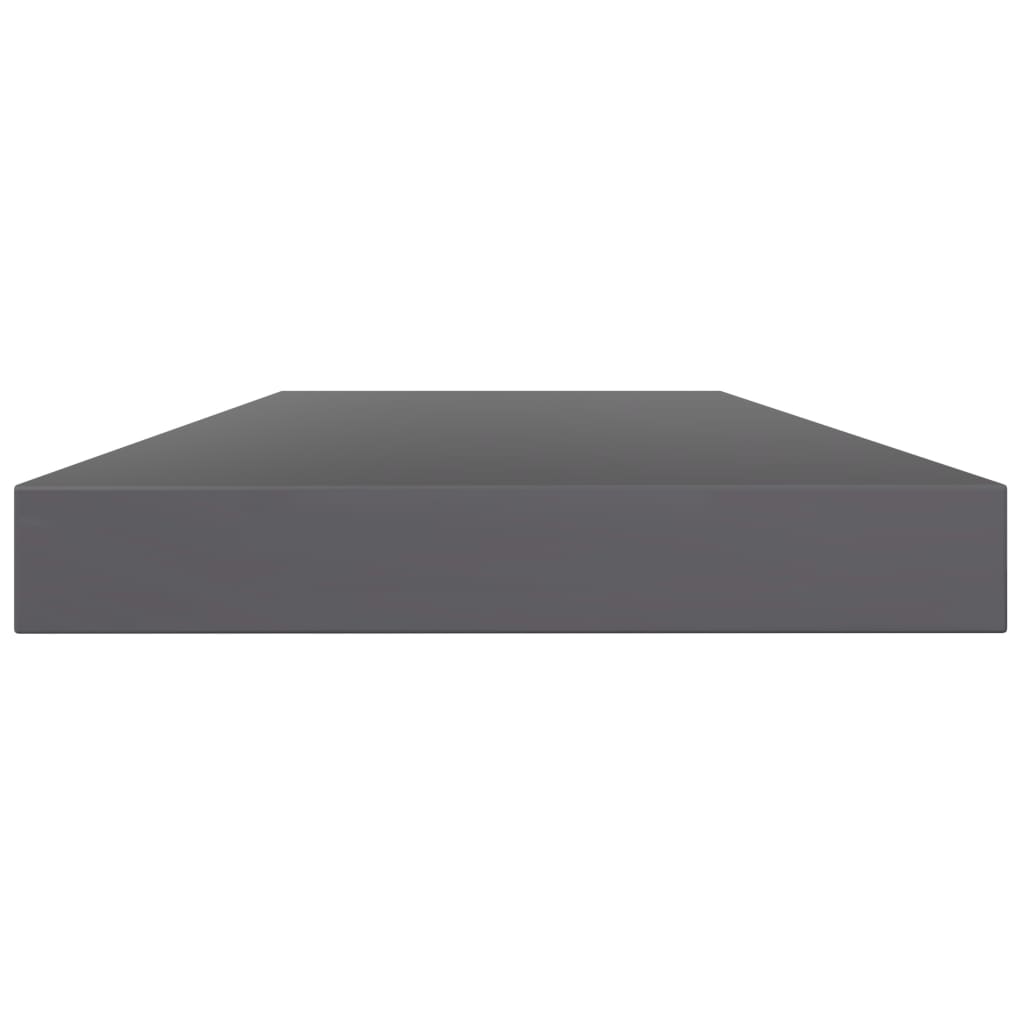 Bücherregal-Bretter 4 Stk. Hochglanz-Grau 40x10x1,5 cm