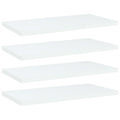 Bücherregal-Bretter 4 Stk. Weiß 40x20x1,5 cm Holzwerkstoff