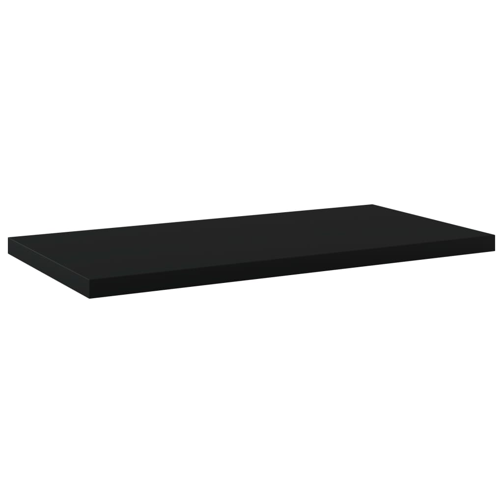 Bücherregal-Bretter 4 Stk. Schwarz 40x20x1,5 cm Holzwerkstoff