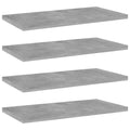 Bücherregal-Bretter 4 Stk. Betongrau 40x20x1,5 cm Holzwerkstoff