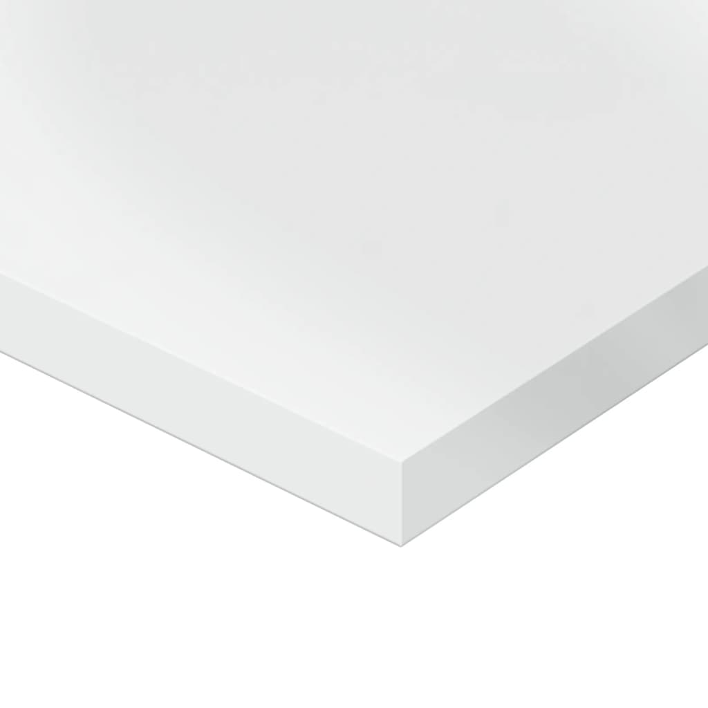 Bücherregal-Bretter 4 Stk. Hochglanz-Weiß 40x20x1,5 cm