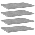 Bücherregal-Bretter 4 Stk. Betongrau 40x30x1,5 cm Holzwerkstoff