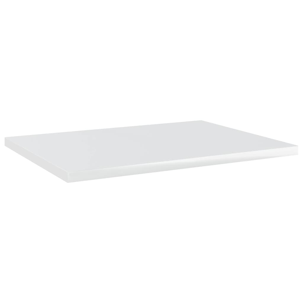 Bücherregal-Bretter 4 Stk. Hochglanz-Weiß 40x30x1,5 cm