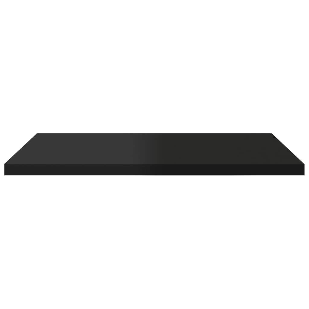 Bücherregal-Bretter 4 Stk. Hochglanz-Schwarz 40x30x1,5 cm