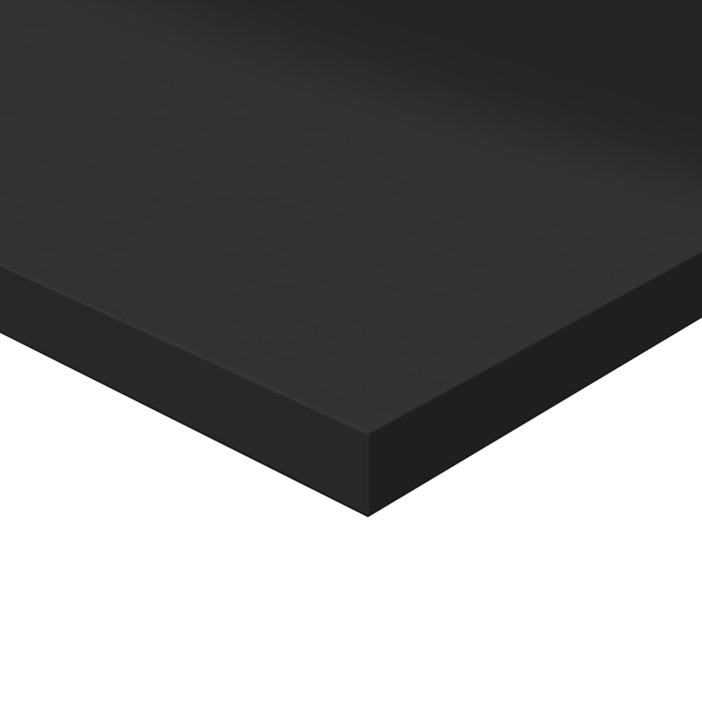 Bücherregal-Bretter 4 Stk. Hochglanz-Schwarz 40x30x1,5 cm