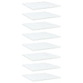 Bücherregal-Bretter 8 Stk. Weiß 40x40x1,5 cm Holzwerkstoff