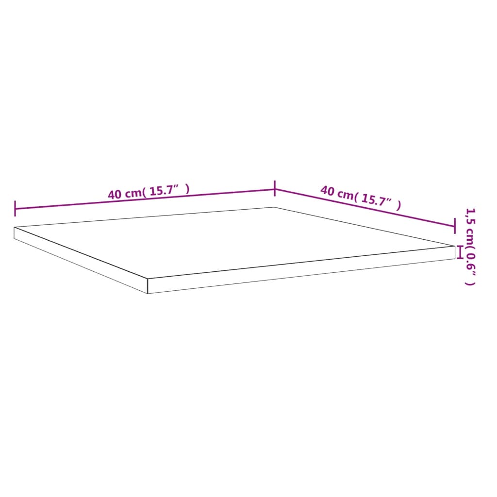Bücherregal-Bretter 4 Stk. Schwarz 40x40x1,5 cm Holzwerkstoff