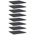 Bücherregal-Bretter 8 Stk. Grau 40x40x1,5 cm Holzwerkstoff