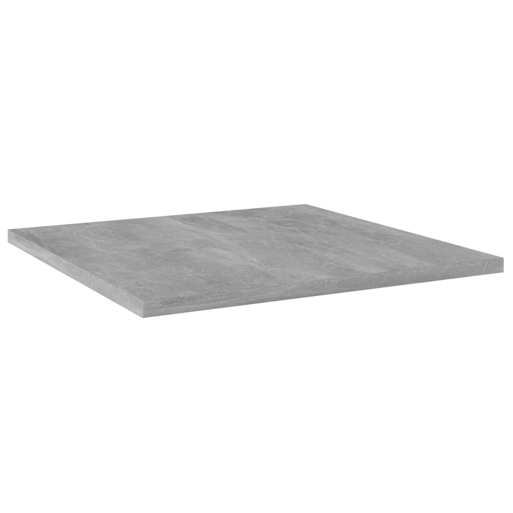 Bücherregal-Bretter 8 Stk. Betongrau 40x40x1,5 cm Holzwerkstoff
