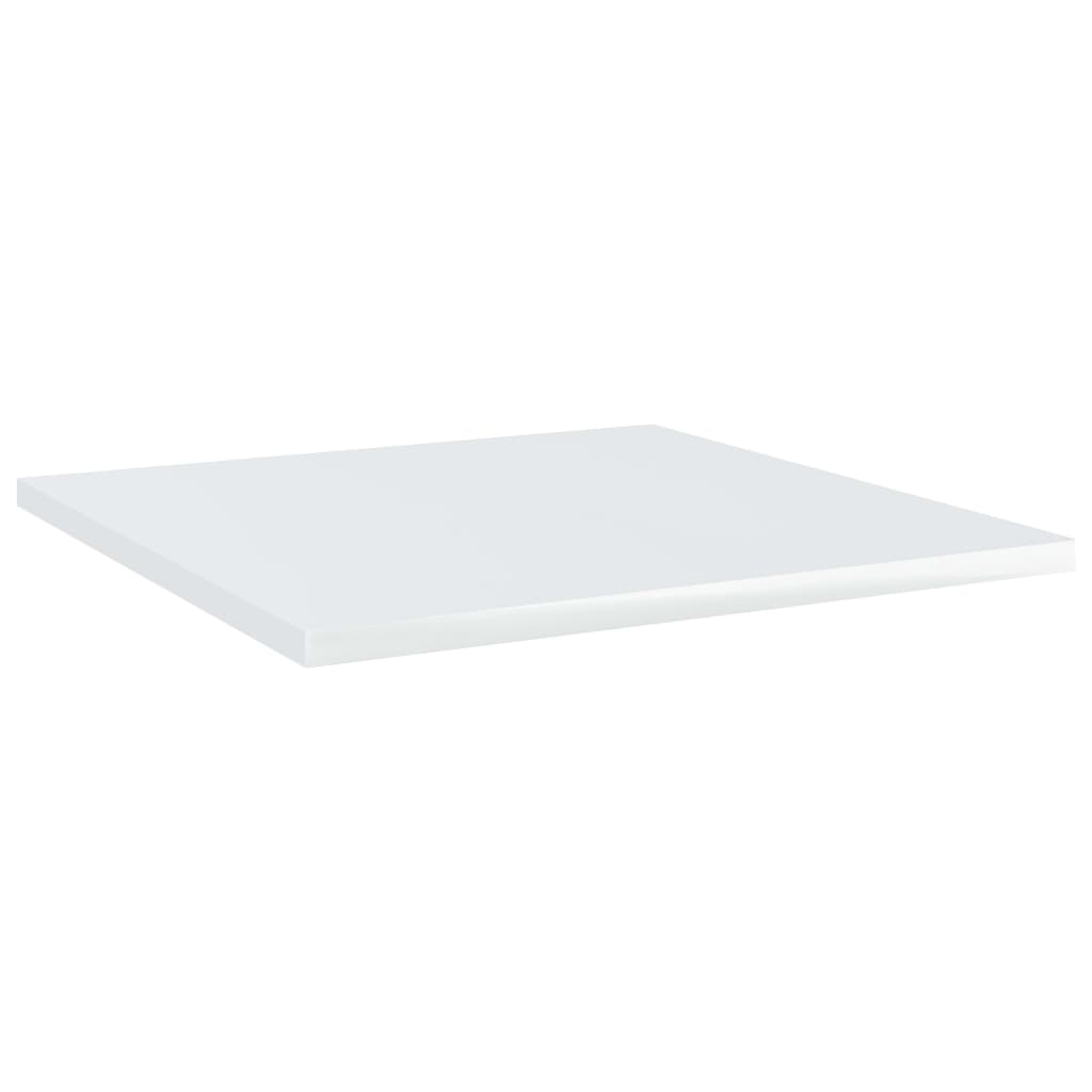 Bücherregal-Bretter 8 Stk. Hochglanz-Weiß 40x40x1,5 cm
