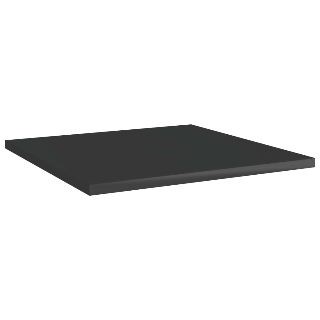 Bücherregal-Bretter 4 Stk. Hochglanz-Schwarz 40x40x1,5 cm