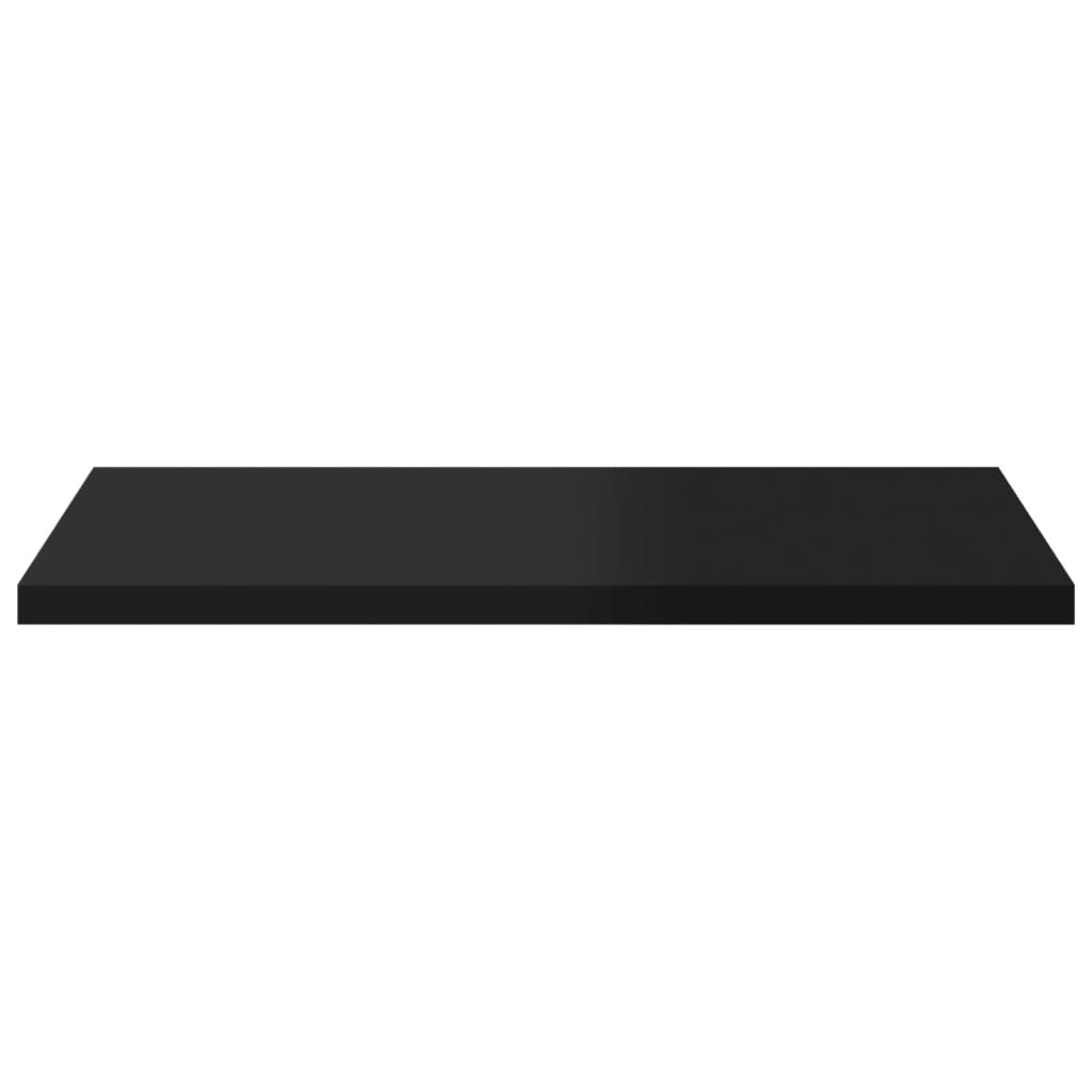 Bücherregal-Bretter 8 Stk. Hochglanz-Schwarz 40x40x1,5 cm