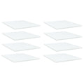 Bücherregal-Bretter 8 Stk. Weiß 40x50x1,5 cm Holzwerkstoff