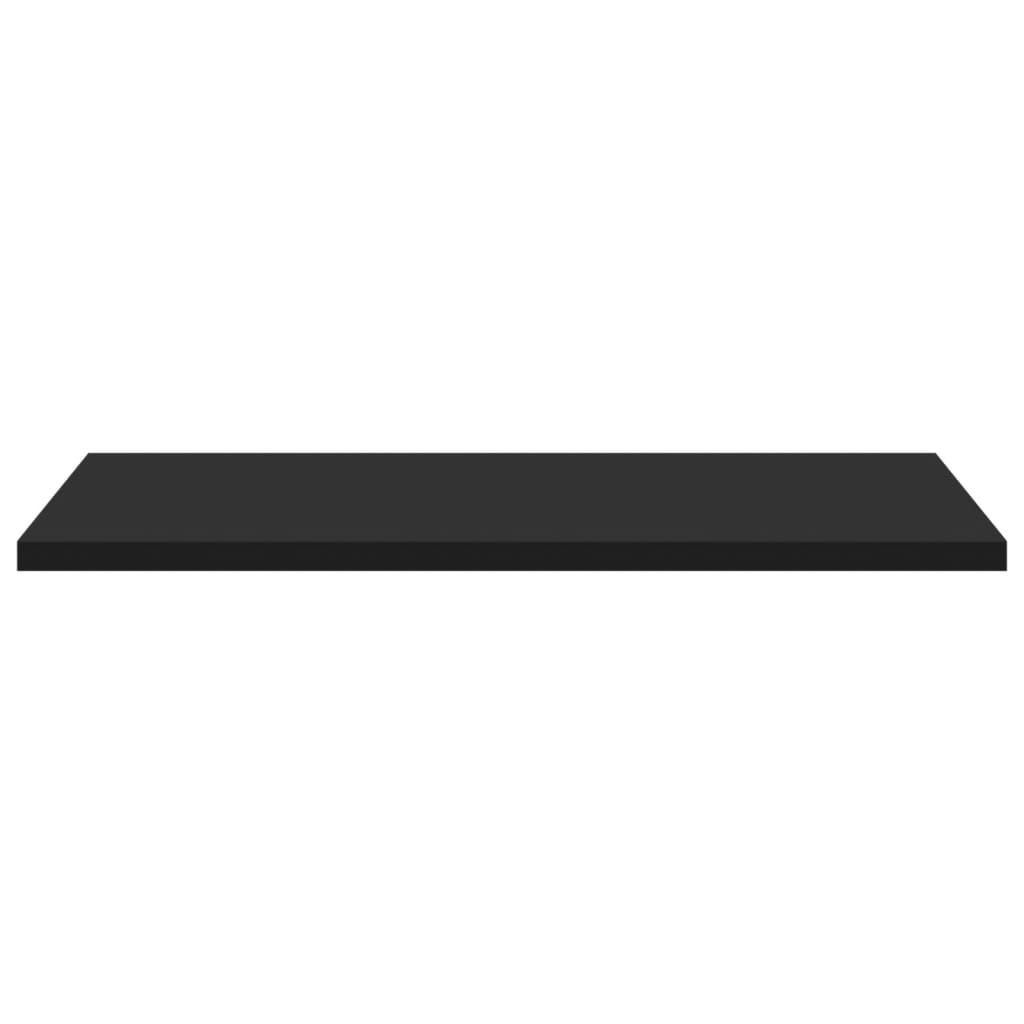 Bücherregal-Bretter 4 Stk. Schwarz 40x50x1,5 cm Holzwerkstoff