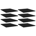 Bücherregal-Bretter 8 Stk. Schwarz 40x50x1,5 cm Holzwerkstoff