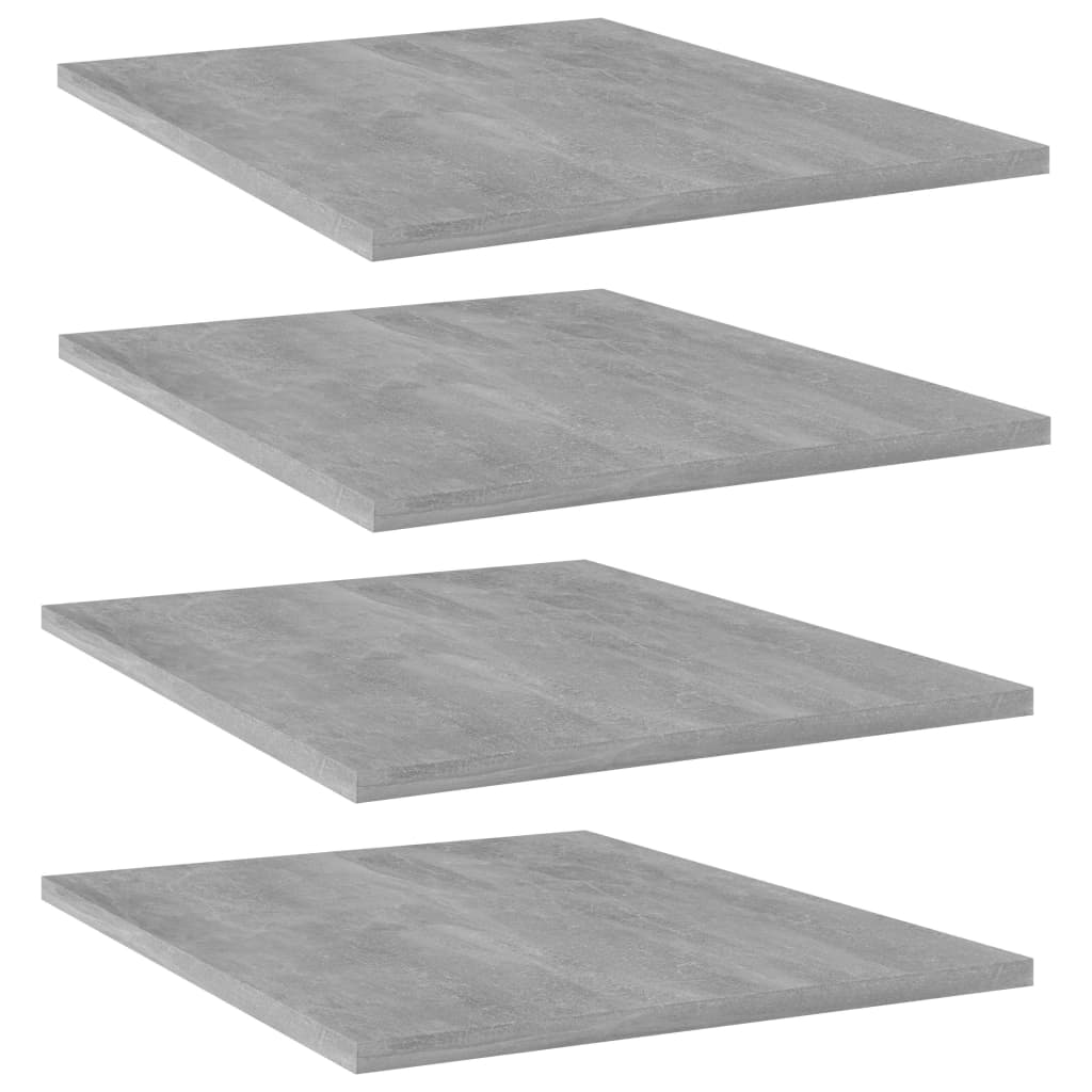 Bücherregal-Bretter 4 Stk. Betongrau 40x50x1,5 cm Holzwerkstoff