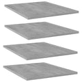 Bücherregal-Bretter 4 Stk. Betongrau 40x50x1,5 cm Holzwerkstoff